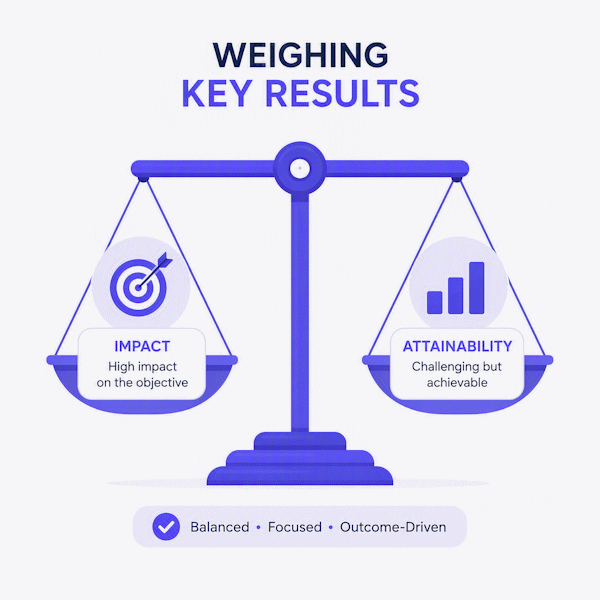 Weighting Key Results and Aligned OKRs: A Practical Guide