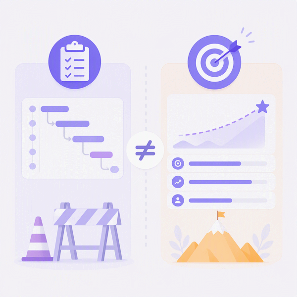 Projects vs OKRs: What Belongs Where