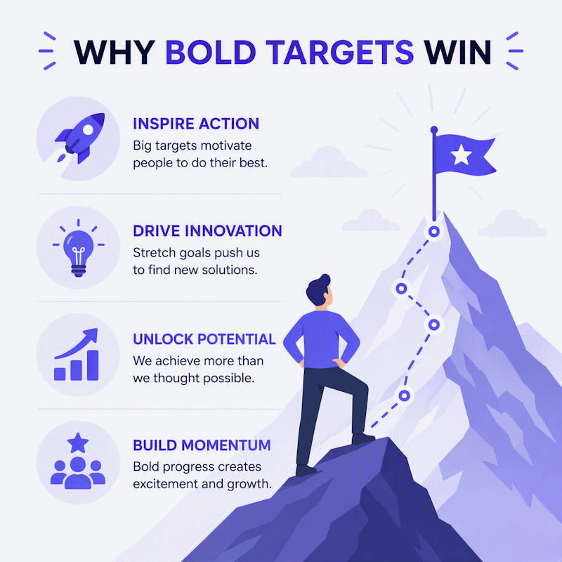 From 10% to 10x: Why Bold Targets Win